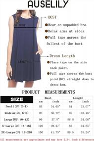 img 1 attached to Women Summer Plain Pleated Tank Dress Casual T Shirt Dresses Beach Cover Up AUSELILY