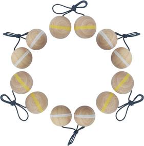 img 3 attached to Upgrade Your Ladder Toss Game With 6-Pack Wooden Bolas - Perfect For Outdoor Fun With Family And Friends