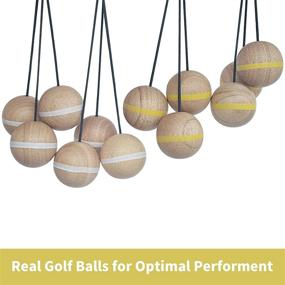 img 2 attached to Upgrade Your Ladder Toss Game With 6-Pack Wooden Bolas - Perfect For Outdoor Fun With Family And Friends