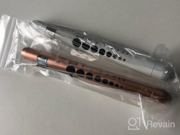 img 1 attached to 2 Pcs Reusable LED Penlight W/Pupil Gauge For Nurses & Doctors - Rose Gold & White review by Brian Hazzard