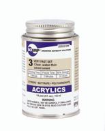 scigrip 10799 3 acrylic solvent cement, low-voc, water-thin and very fast setting, clear, 1/4 pint (4 fl oz) logo