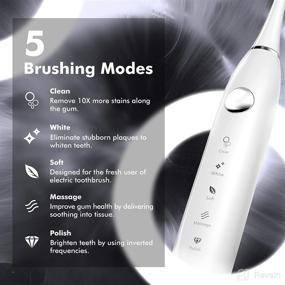 img 2 attached to Whitening Electric Toothbrush for Adults - Perfect for Travel