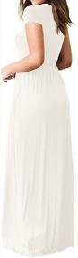 img 1 attached to GRECERELLE Women'S Short Sleeve Loose Plain Maxi Dresses Casual Long Dresses With Pockets