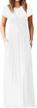 grecerelle women's short sleeve loose plain maxi dresses casual long dresses with pockets logo