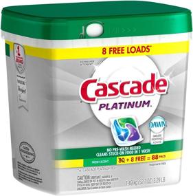 img 1 attached to 🧼 Powerful Cleaning with Cascade Platinum ActionPacs Dishwasher Detergent (88 ct.) - Fresh Scent!