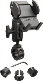 img 4 attached to Black Aluminum Motorcycle Handlebar Mount For Smartphones With 25Mm Arkon Mega Grip - Durable And Robust