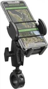 img 3 attached to Black Aluminum Motorcycle Handlebar Mount For Smartphones With 25Mm Arkon Mega Grip - Durable And Robust