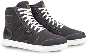 img 1 attached to Cortech BLVD Freshman Riding Shoes (Size 8) in Black/White – Sleek and Stylish Footwear for Motorcyclists