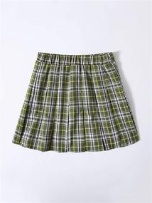 img 3 attached to Milumia Tartan Pleated Elastic Uniform Girls' Clothing via Skirts & Skorts