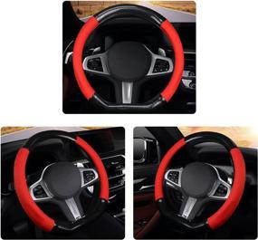 img 3 attached to D Shaped Carbon Fiber Steering Wheel Cover