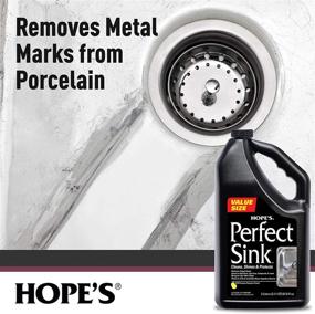 img 2 attached to 🚰 Premium Value Size: Hope's Perfect Sink Cleaner and Polish - Restorative, Stain-Remover and Water-Repellant for Brushed Stainless Steel, Cast Iron, Porcelain, Corian, Composite, and Acrylic Sinks