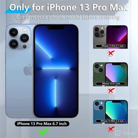 img 3 attached to 📱 Red2Fire iPhone 13 Pro Max Case, Shockproof Drops & Dust-Proof with 2 Tempered Glass Screen Protectors, Protective Phone Case 6.7 inch (Mate Black)