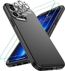 img 4 attached to 📱 Red2Fire iPhone 13 Pro Max Case, Shockproof Drops & Dust-Proof with 2 Tempered Glass Screen Protectors, Protective Phone Case 6.7 inch (Mate Black)