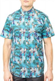 img 4 attached to Experience Summer In Style With Visive'S Hawaiian Shirts For Men - Short Sleeve Button Down/Up Mens Shirt