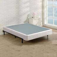 king white nutan box spring/foundation, assembles easily with wooden structure logo