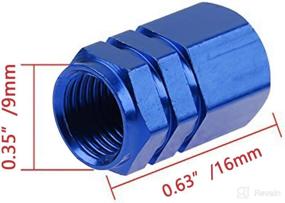 img 2 attached to Xotic Tech Tire Valve Stem Caps: Anodized Aluminum, Universal Fit for Cars, Trucks, Motorcycles, SUVs, Bikes - Blue