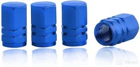 img 3 attached to Xotic Tech Tire Valve Stem Caps: Anodized Aluminum, Universal Fit for Cars, Trucks, Motorcycles, SUVs, Bikes - Blue