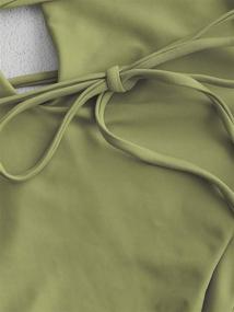 img 1 attached to ZAFUL Crisscross One Piece Swimsuit V Collar: Stylish Women's Clothing for Swimsuits & Cover Ups