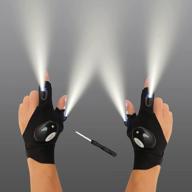 nosubo led flashlight gloves: hands-free gadgets tool for fishing, camping & outdoor activities - perfect father's day/birthday gift idea! logo