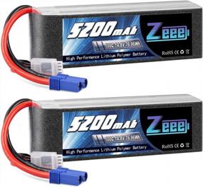 img 4 attached to Zeee 4S Lipo Battery 14.8V 5200MAh 100C With EC5 Plug - Perfect For RC Multirotor, Car, Truck And Boat!