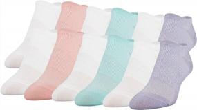 img 4 attached to Peds Women'S All Day Active No Show Socks, Color Assorted (12-Pairs), Shoe Size: 5-10