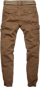 img 1 attached to Men'S Twill Jogger Pants: Perfect Match For Comfort & Style!