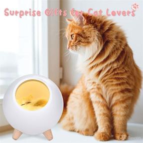 img 1 attached to Cute Cat House Night Light for Kids and Nursery Bedroom – Upgraded Bluetooth Speaker, Kawaii Room Decor for Cat Lovers; Ideal Gifts for Wife, Mom, and Children