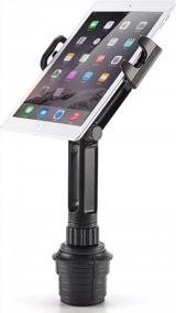 img 2 attached to IKross 2-In-1 Cup Mount Holder: Perfectly Secure Tablet And Smartphone Holder For Your Car