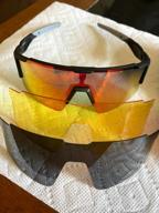 img 1 attached to Polarized Sport Sunglasses For Men Women With 3 Interchangeable Lenses - Xiyalai Cycling Glasses Baseball Glasses review by Eric Rose