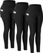 ultimate comfort and functionality: high waisted leggings with pockets for women logo