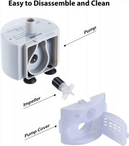 img 2 attached to Replacement Pump For Stainless Steel Pet Fountains - Compatible With OlarHike, Dog & Cat Water Dispensers
