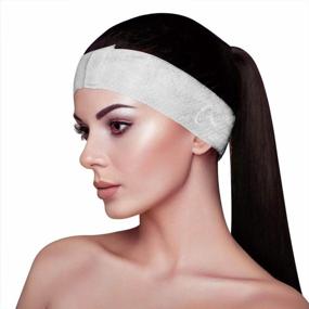 img 4 attached to 50-Pack Disposable Spa Facial Headbands With Easy Closure - APPEARUS