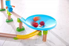 img 1 attached to HABA Kullerbu 33 Piece Traffic Jam Ball Track Set With Funnel For Kids And Toddlers