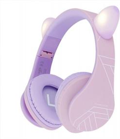 img 4 attached to PowerLocus Kids Bluetooth Headphones With Mic, 85DB Volume Limit, Foldable With Carry Case - Perfect For Online Classes And Devices!
