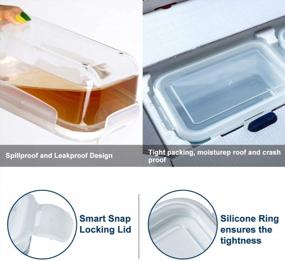 img 1 attached to Bayco Glass Food Storage Containers With Lids - 9 Sets & 8 Sets Airtight Kitchen Meal Prep Containers, Leak-Proof Glass Storage Containers For Food, BPA-Free Glass Containers For Healthy Eating