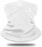 stay cool and protected - neck gaiter sun mask for hiking, cycling, and fishing logo
