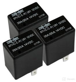 img 3 attached to 🔌 Pack of 3 Song Chuan 871-1C-C-R1U01 12VDC Micro 280 SPDT 20/35A Relay, 1 Form C