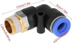img 3 attached to 10Pcs Pneumatic Elbow Quick Connector Air Fittings Adapter Push-To-Connect Tube 8Mm G1/4 Threaded Set