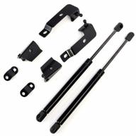 gas struts lift support kit for nissan navara/frontier d40/pathfinder/xterra 2004-2018 - set of 2 front bonnet hood shock absorbers with left and right side arms logo