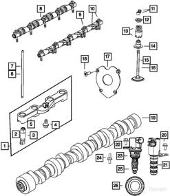 img 3 attached to 🚗 High Performance 5.7 HEMI MDS Lifters Camshaft Kit Head Gasket Set Replacement for Jeep Grand Cherokee Dodge Challenger Charger Chrysler 300 5.7L V8 2009-2018 - Part# 53021726AD 53021720AB 53022372AA GELUOXI