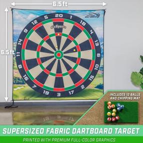 img 2 attached to Experience Fun And Excitement In Your Backyard With GoSports Chip N' Stick Golf Games And Giant Size Targets