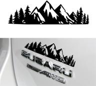 singaro vinyl snow mountain tree decal sticker - trunk logo car exterior accessory in black логотип