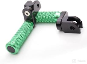 img 3 attached to MC MOTOPARTS POLE Green CNC 25Mm Extension Riser Front Foot Pegs Compatible With YZF R6 2017-2021 17 18 19 20 21