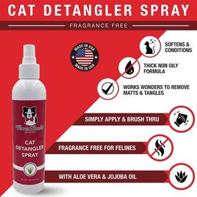 img 2 attached to USA-made Warren London Cat Detangler Spray: Refreshing, Mat-Annihilating Leave-in Conditioner 🐱 for Matted Hair | Ideal for Use with Cat Brush or Grooming Glove