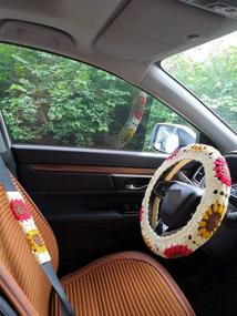 img 3 attached to YDM Steering Wheel Crochet Sunflower