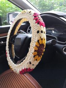img 2 attached to YDM Steering Wheel Crochet Sunflower