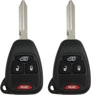 2 pack keyless2go replacement car keyless entry remote for vehicles with 4 button m3n5wy72xx logo