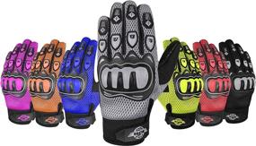 img 4 attached to ALPHA CYCLE GEAR MOTO SPORTS GLOVES (BLACK/GRAY Motorcycle & Powersports