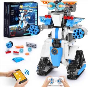 img 4 attached to STEM Robot Building Kit For Kids Ages 8-12: Remote APP Controlled Educational Birthday Gifts (358 Pieces)