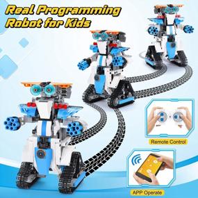 img 3 attached to STEM Robot Building Kit For Kids Ages 8-12: Remote APP Controlled Educational Birthday Gifts (358 Pieces)
